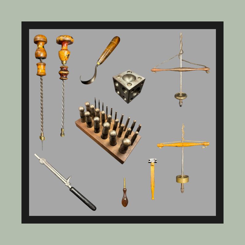 Antique Metalware, Wooden Tools & Industrial Objects