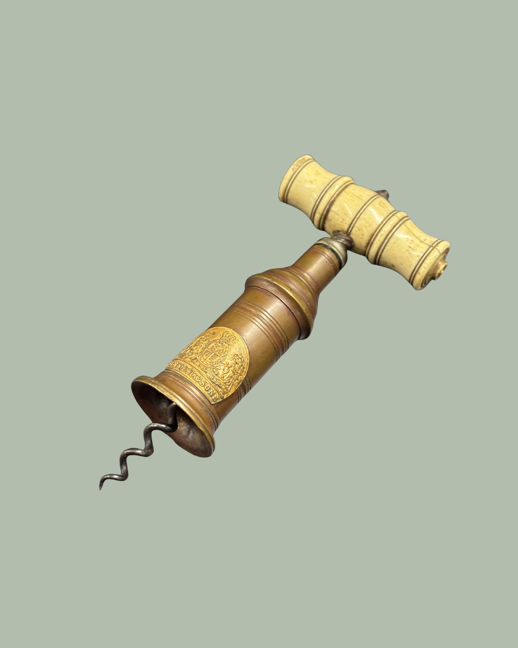 Heeley & Sons barrel corkscrew, English Circa 1880 to 1900