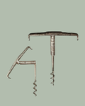 TG 1.207 18th century double folder traveling corkscrew