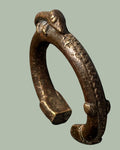 West African Brass Manilla Currency Bracelet, Dogon Attribution, Mali, Lost-Wax Cast Prestige Currency Ring