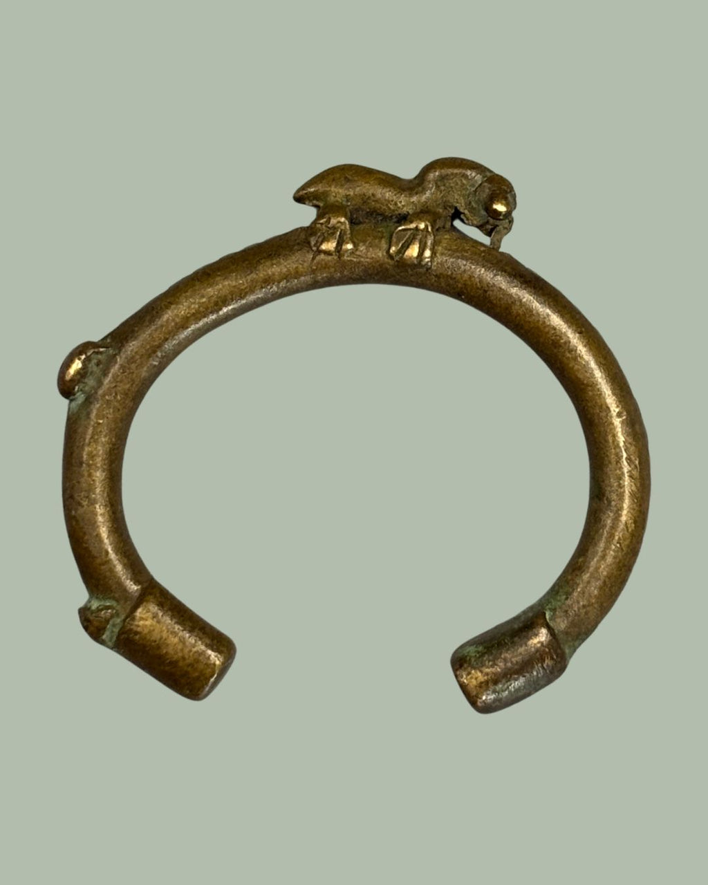 Senufo Zoomorphic Bronze Bracelet, Northern Côte d’Ivoire / Mali Region – Lost Wax Cast Bangle