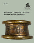 Baule Bronze Cuff Bracelet, Côte d’Ivoire – Lost Wax Cast Solid Open Bangle