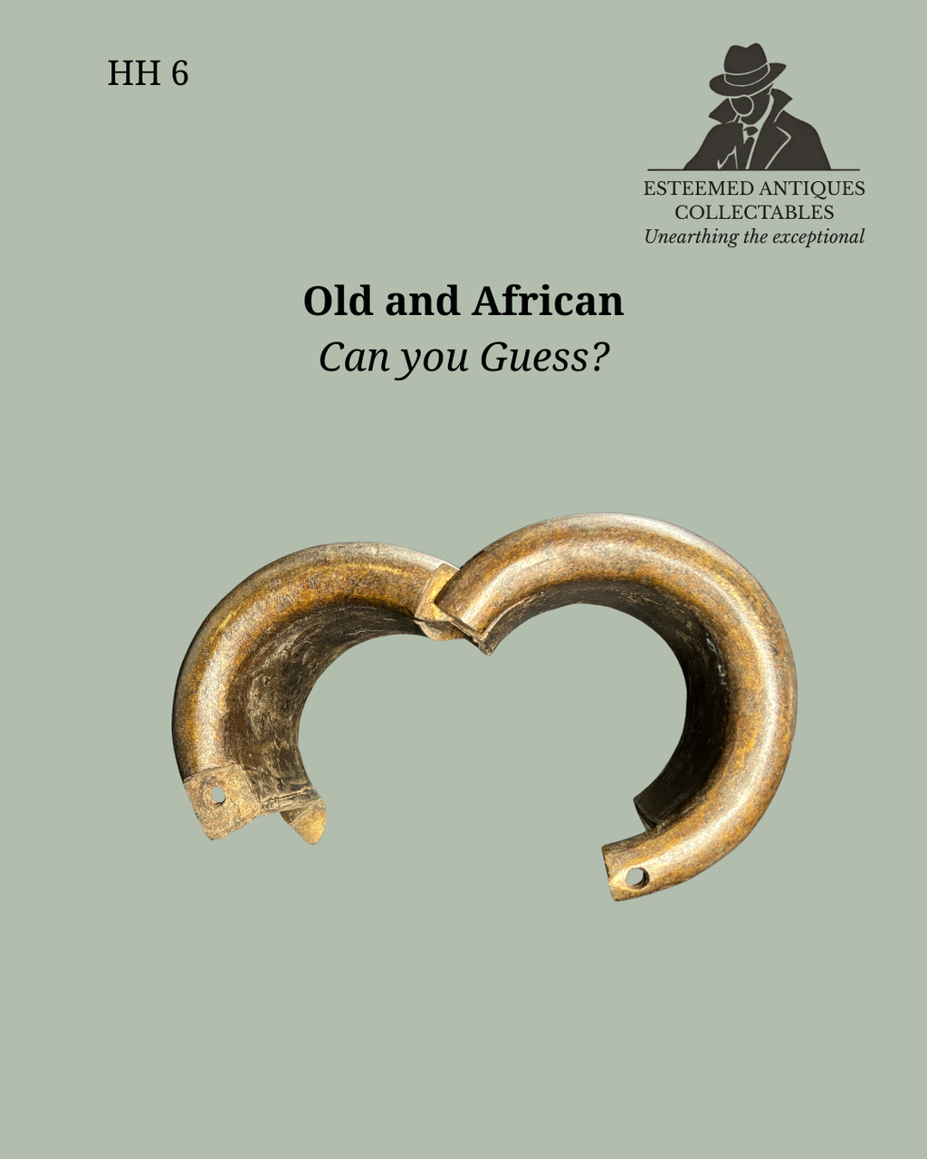 HH 6 Prestige Arm Currency Bracelet Central Africa, Lower Congo region, 19th century