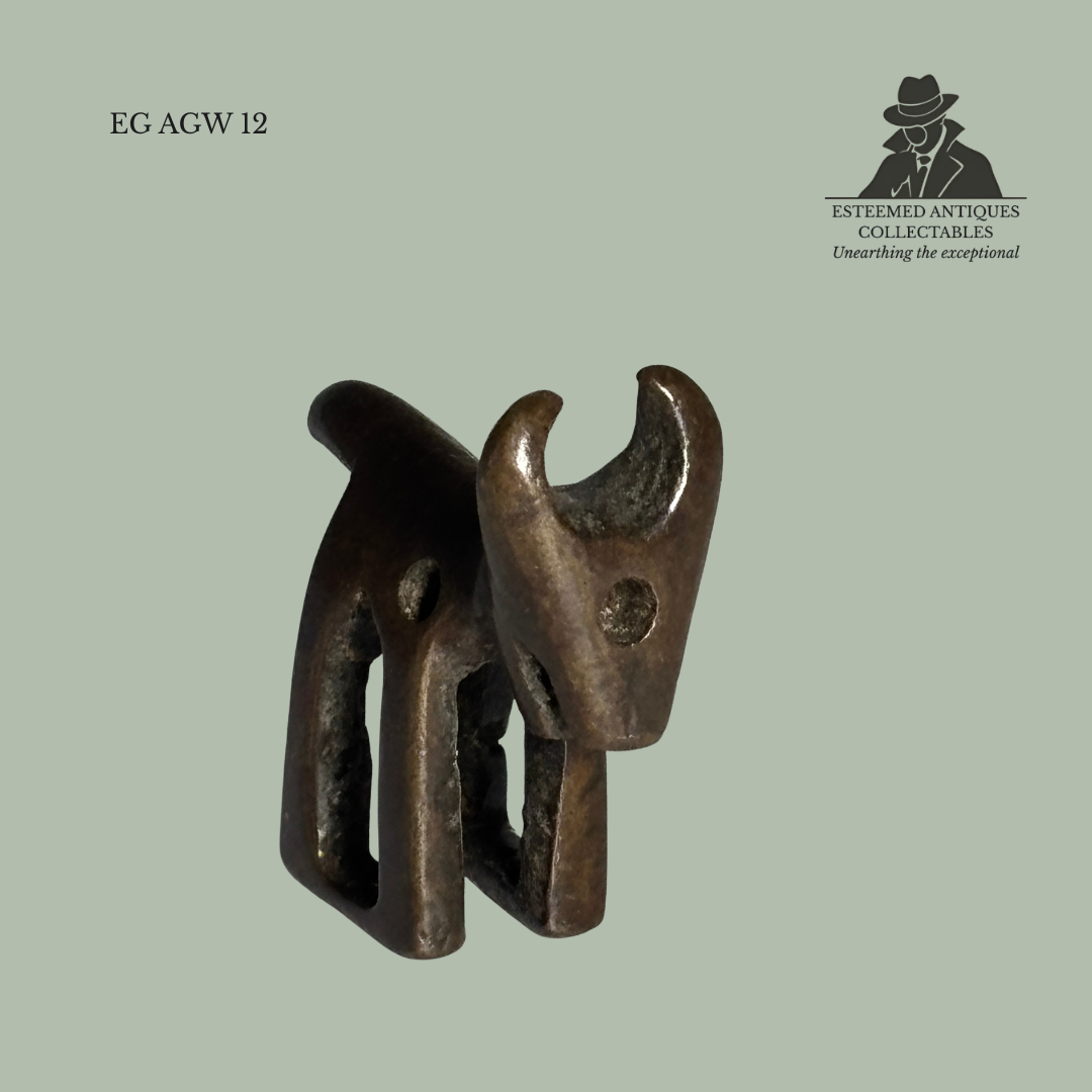 Akan Gold Weights (Abrempong) – Brass Figural Group – Ghana – 3 Piece Set