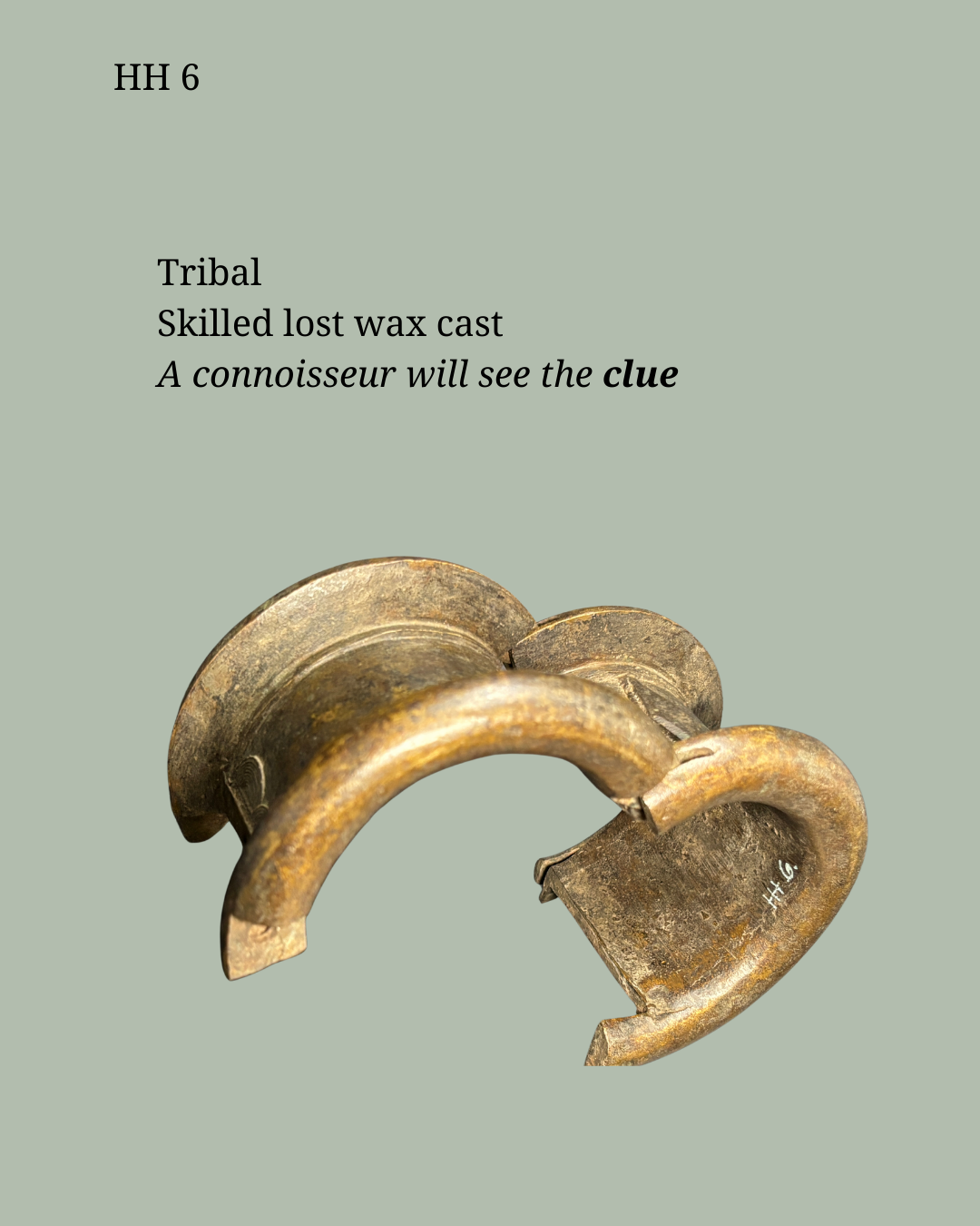 HH 6 Prestige Arm Currency Bracelet Central Africa, Lower Congo region, 19th century