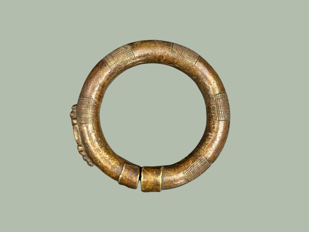 Rare Akan Bronze Arm Ring, Baule Culture, Côte d’Ivoire ,Provenance Hans Himmelheber & Egon Guenther