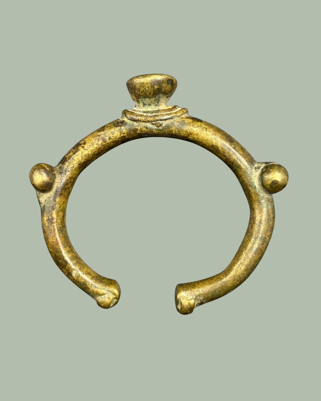 African Manilla Currency Bracelet, Southern Nigeria (Niger Delta), circa 19th century.