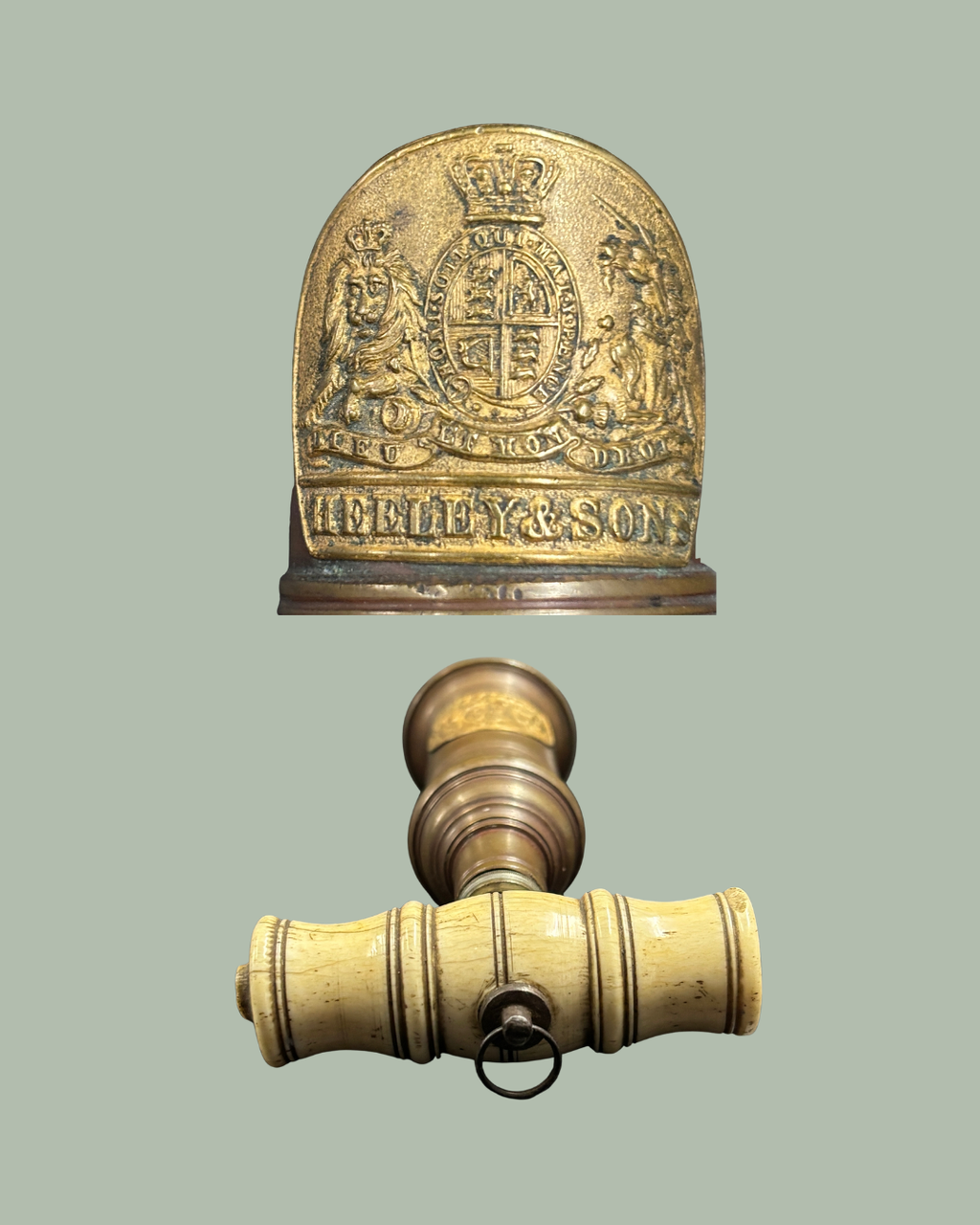 Heeley & Sons barrel corkscrew, English Circa 1880 to 1900