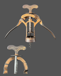 Rare James Heeley & Sons A1  Corkscrew  Patent by Burton Baker British PatentNo. 2,950 July 17, 1880