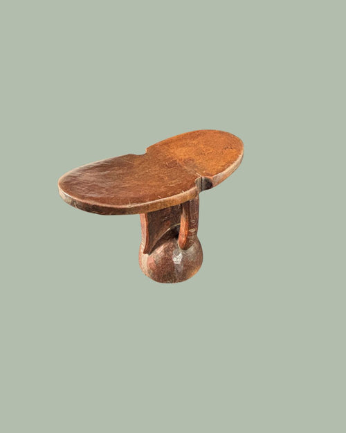 Authentic Turkana Wooden Headrest – Early 20th Century African Tribal Art