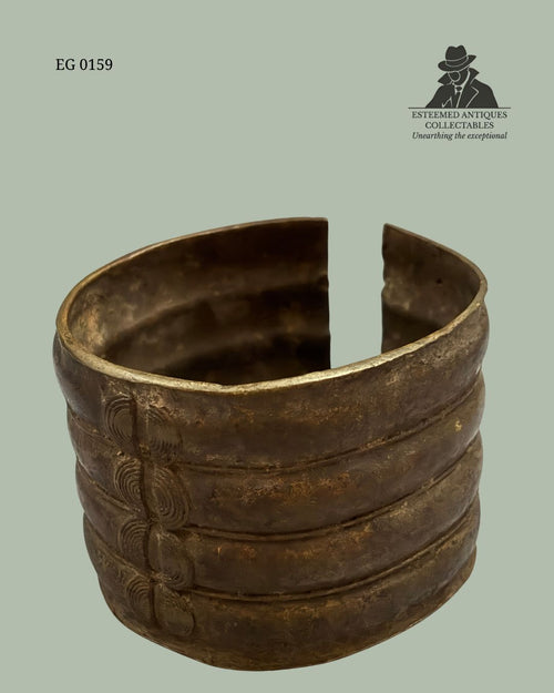Akan Cast Bronze Cuff Bracelet, Probably Baoulé – Côte d’Ivoire or Ghana – 20th Century – Egon Guenther Collection