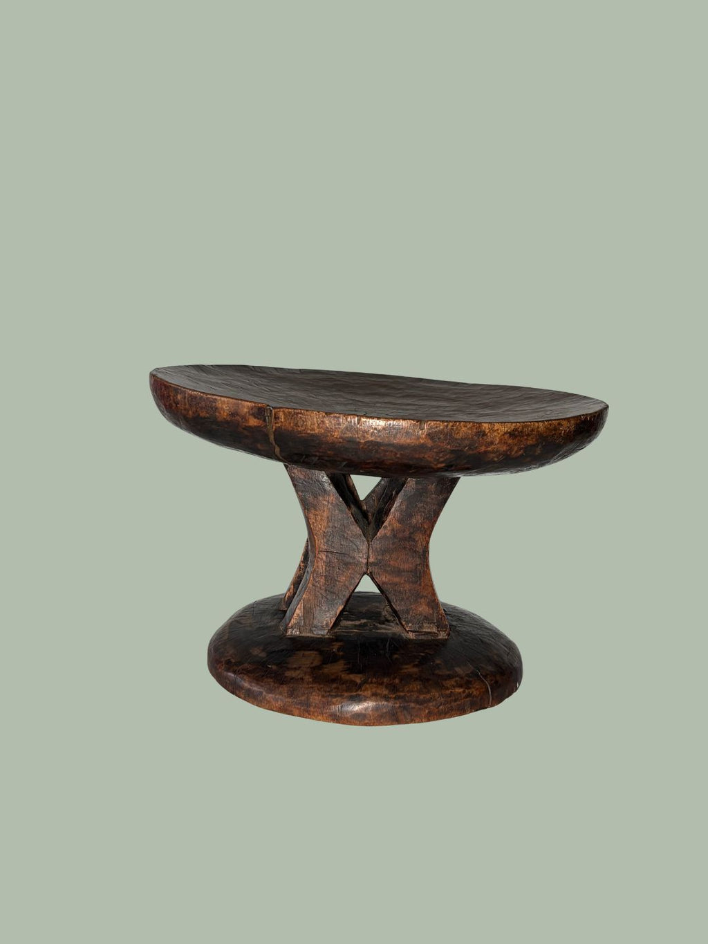 Authentic Lobi Gurunsi Wooden Stool – Early 20th Century African Tribal Art  - Egon Guenther Collection