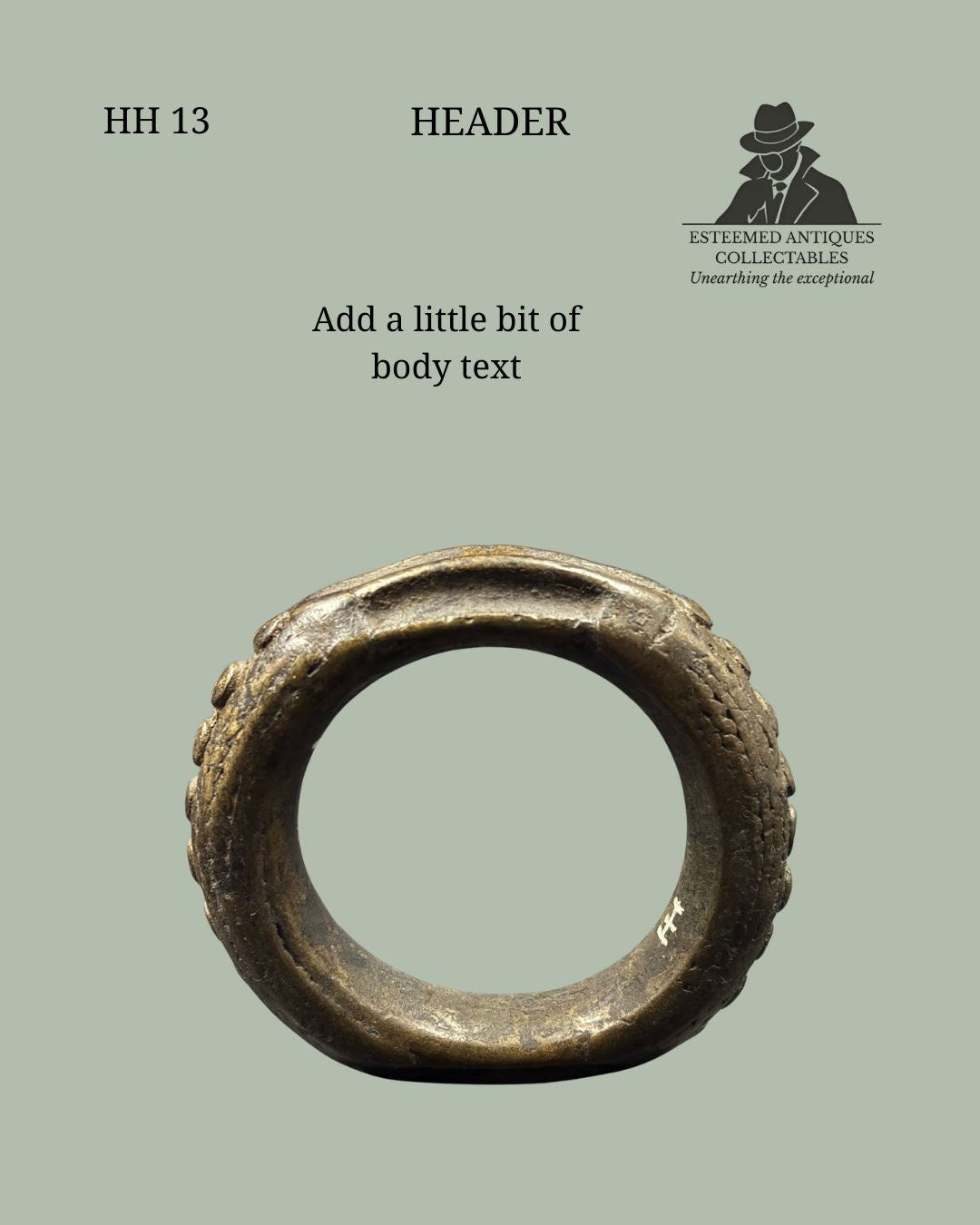 Akan Cast Bronze Prestige Bracelet (Currency Bracelet), West AfricaCirca late 19th – early 20th century