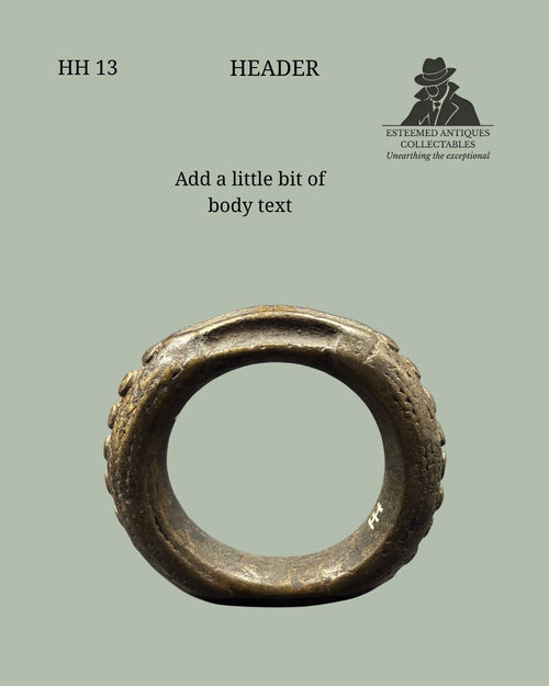 Akan Cast Bronze Prestige Bracelet (Currency Bracelet), West AfricaCirca late 19th – early 20th century