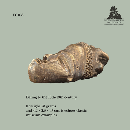 A beautiful Akan (Asante/Baule) bronze goldweight from Ghana/Côte d’Ivoire