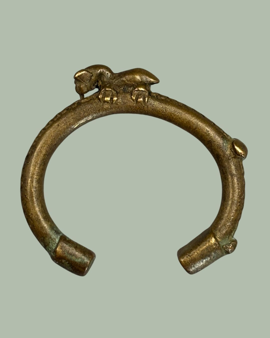 Senufo Zoomorphic Bronze Bracelet, Northern Côte d’Ivoire / Mali Region – Lost Wax Cast Bangle