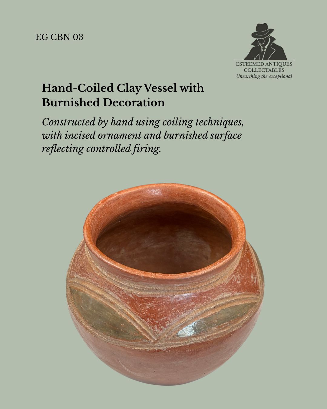 Venda Ceramic Vessel, Limpopo Region, South Africa, Hand-Coiled Clay Pot