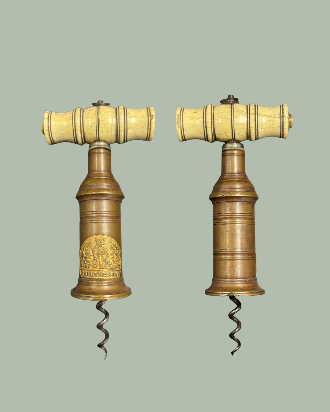 Heeley & Sons barrel corkscrew, English Circa 1880 to 1900