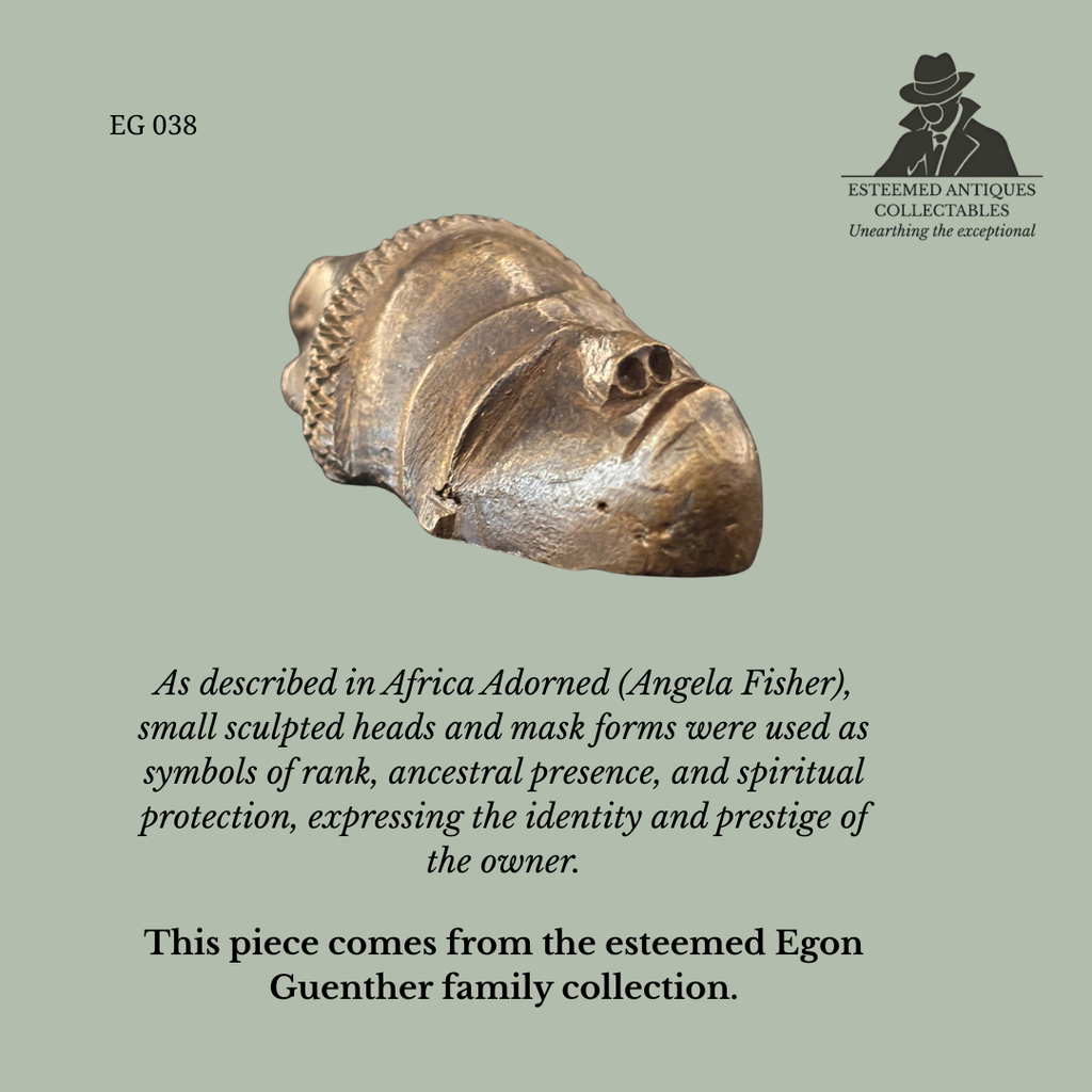 A beautiful Akan (Asante/Baule) bronze goldweight from Ghana/Côte d’Ivoire