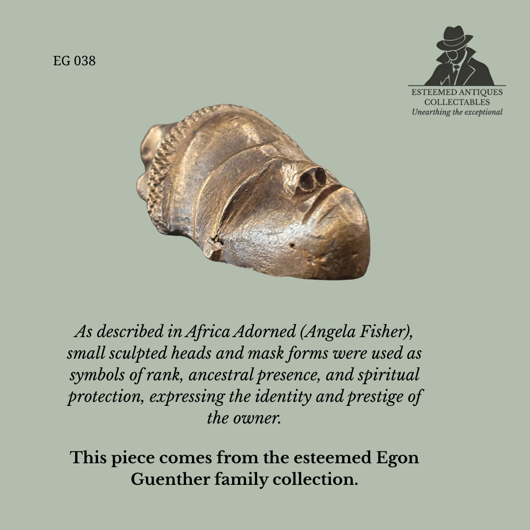 A beautiful Akan (Asante/Baule) bronze goldweight from Ghana/Côte d’Ivoire