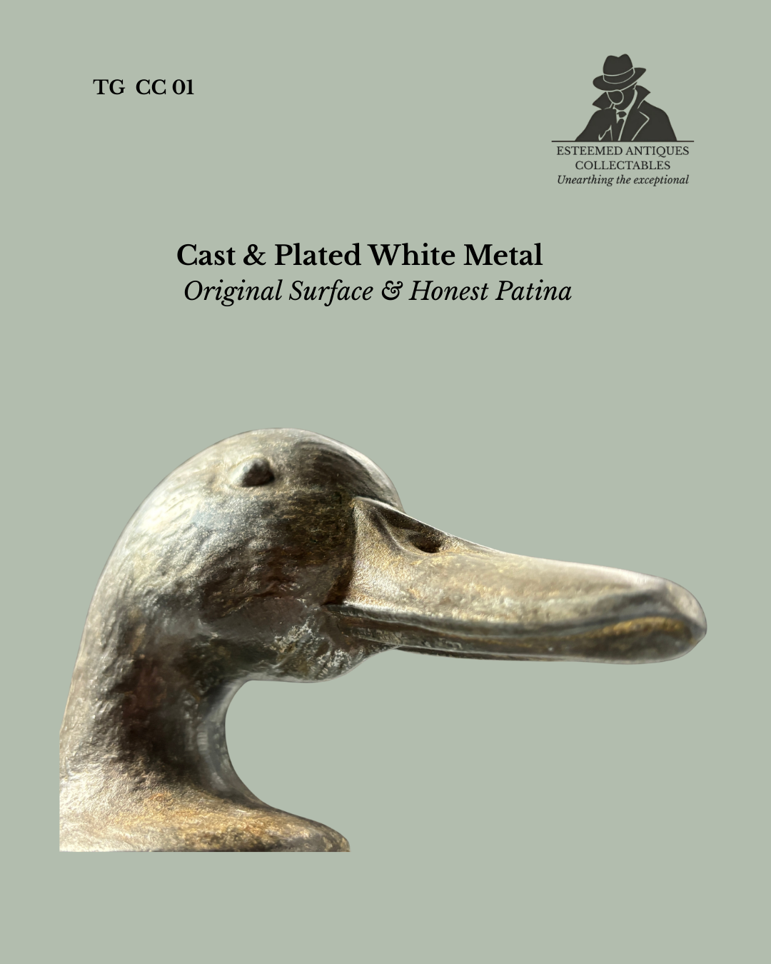 Early French “Ducky” cap lifter by Kirkby Beard & Co, Paris, documented in the 2002 Christie’s corkscrew sale.