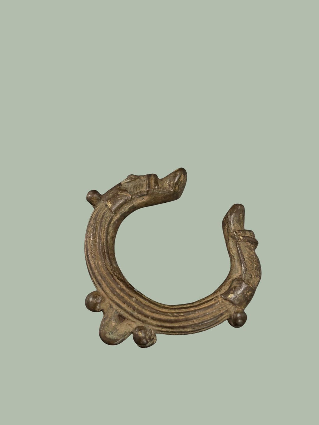 9th Century Akan (Asante) Cast Brass Prestige Bracelet – Southern Ghana