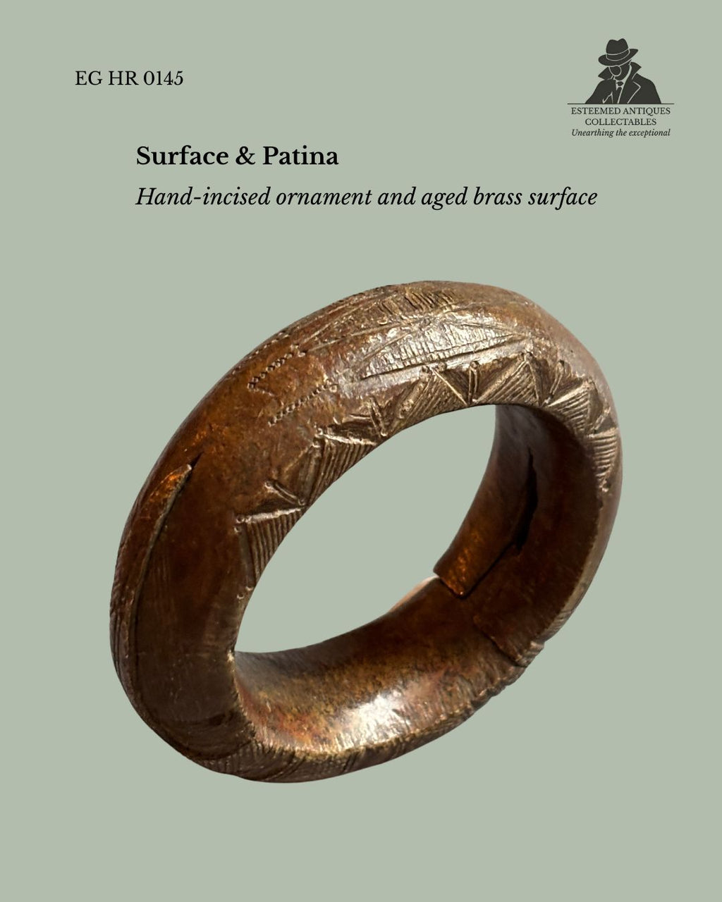 West African Cast Brass Currency Bracelet, Attributed Northern Ghana / Burkina Faso, Ring Form