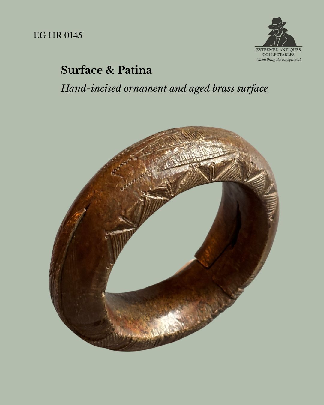 West African Cast Brass Currency Bracelet, Attributed Northern Ghana / Burkina Faso, Ring Form