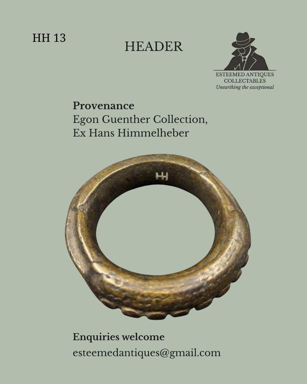 Akan Cast Bronze Prestige Bracelet (Currency Bracelet), West AfricaCirca late 19th – early 20th century