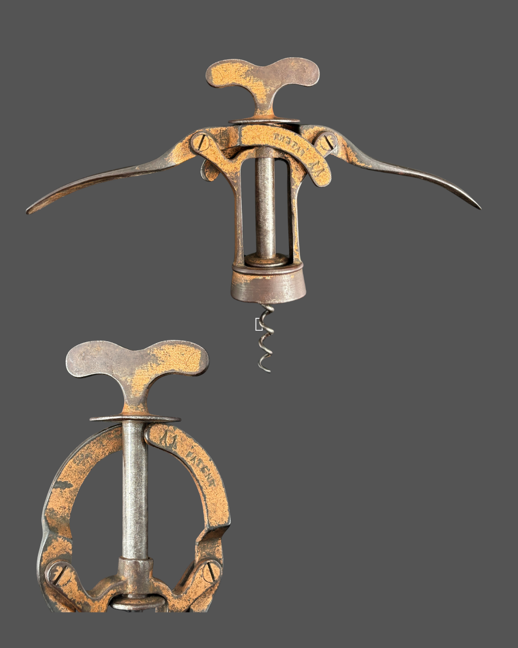 Rare James Heeley & Sons A1  Corkscrew  Patent by Burton Baker British PatentNo. 2,950 July 17, 1880