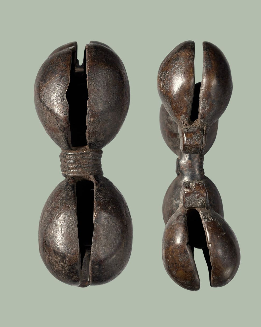Dan Four-Bell Bronze Anklet, Côte d’Ivoire / Liberia – Lost-Wax Cast Ceremonial Leg Ornament