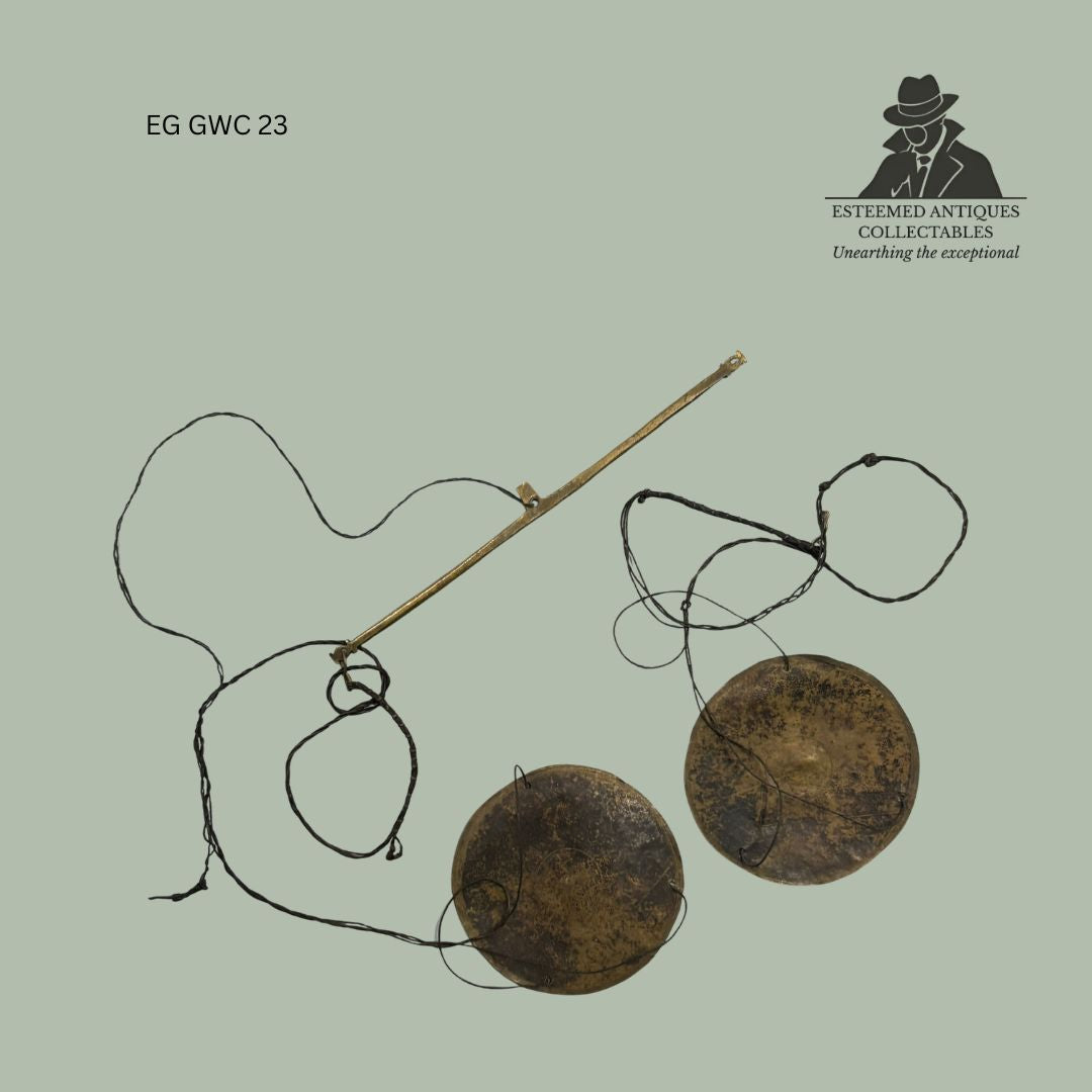 Akan Gold Weight and Weighing Set, Asante Culture, Ghana – Brass and Copper, 7 Pieces