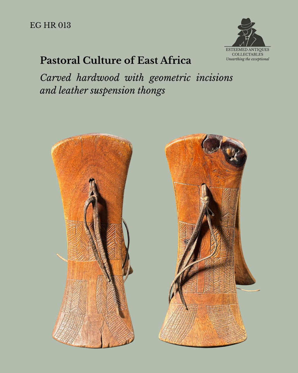 Turkana Headrest – Northern Kenya Pastoral Culture Hand-Carved Wooden Headrest