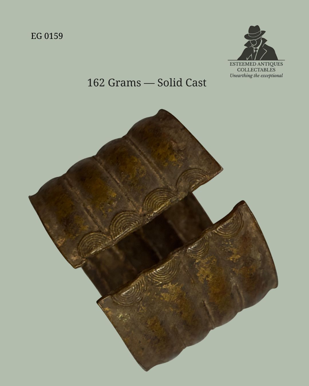 Akan Cast Bronze Cuff Bracelet, Probably Baoulé – Côte d’Ivoire or Ghana – 20th Century – Egon Guenther Collection