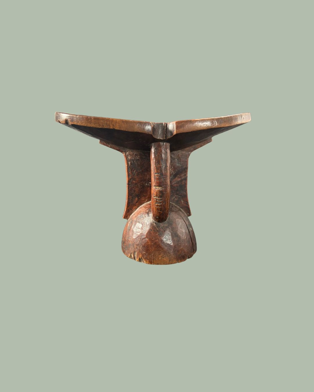 Authentic Turkana Wooden Headrest – Early 20th Century African Tribal Art