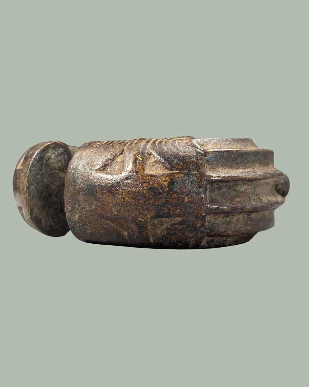 West African Akan Bronze Currency Bracelet (Manilla) – Ghana – Heavy Cast Prestige Ornament, 19th–Early 20th Century