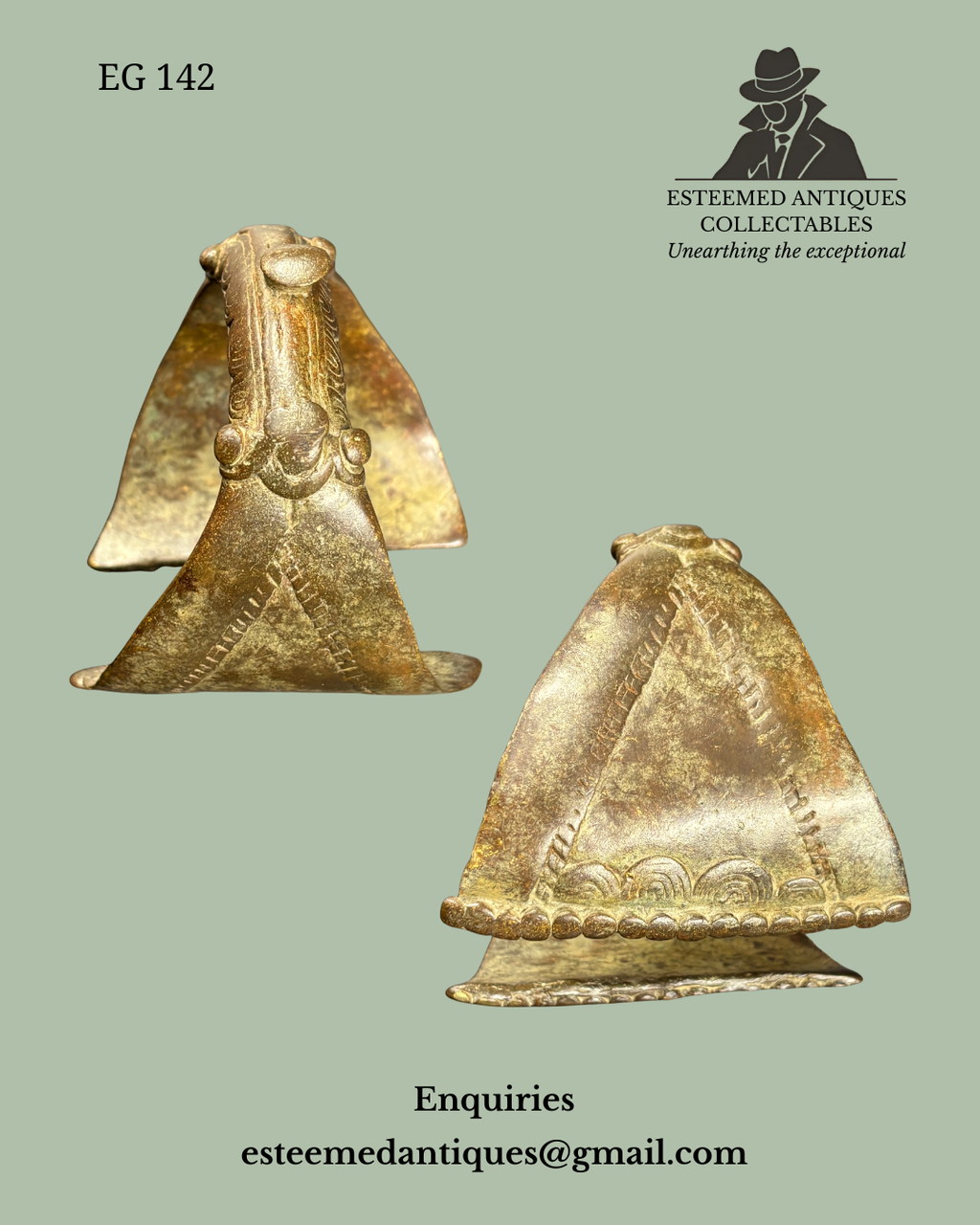 West African Prestige Armlet Akan Culture, Late 19th Century