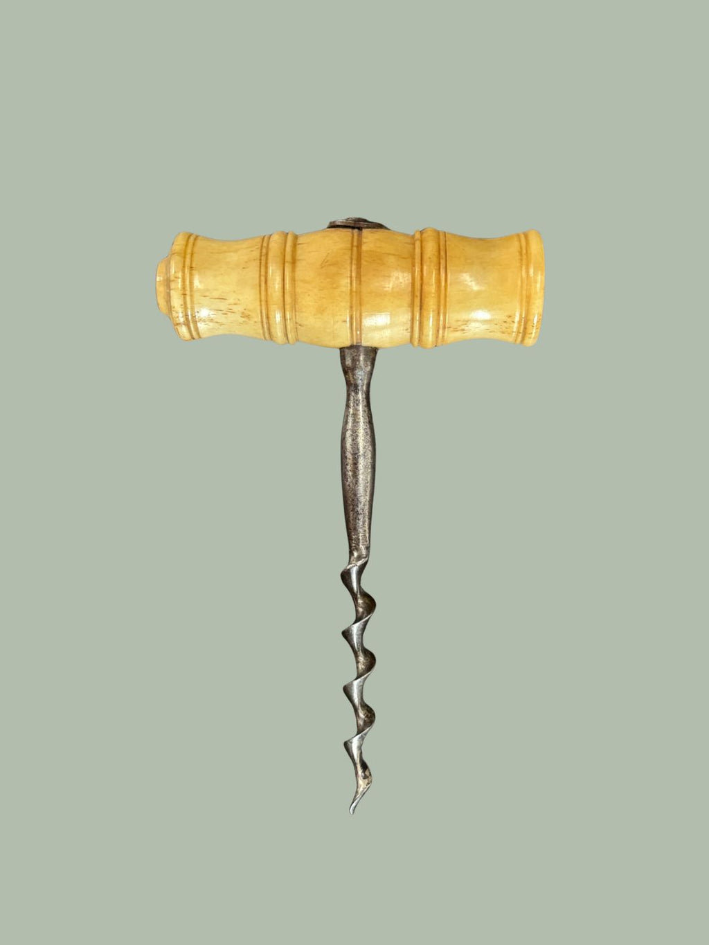 Bone-handled speed-worm corkscrew  England, circa 1840–1870