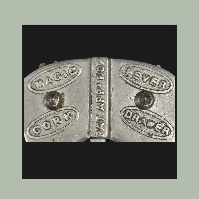 Magic Lever Cork Drawer Double-Lever Corkscrew, Nickel-Plated Steel, England, c.1930s