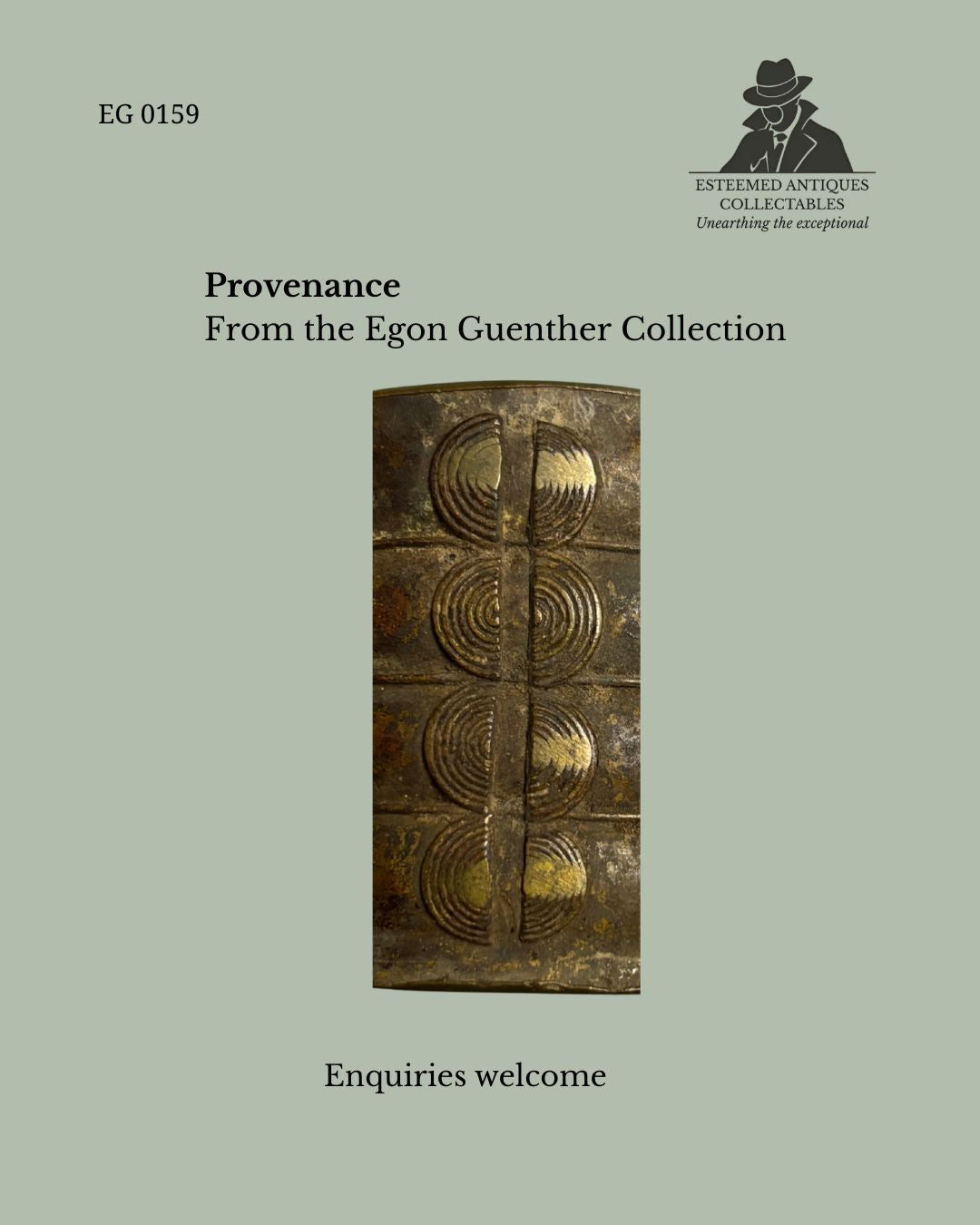 Akan Cast Bronze Cuff Bracelet, Probably Baoulé – Côte d’Ivoire or Ghana – 20th Century – Egon Guenther Collection