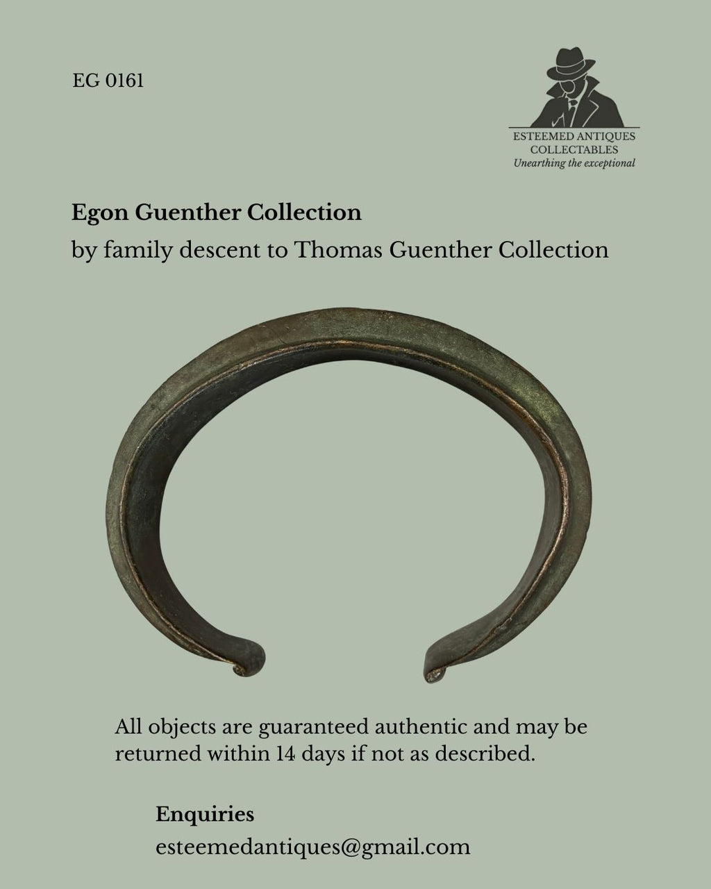 Central African Brass Arm Ring, Attributed Fang Culture, Gabon — Lost-Wax Cast Prestige Ornament