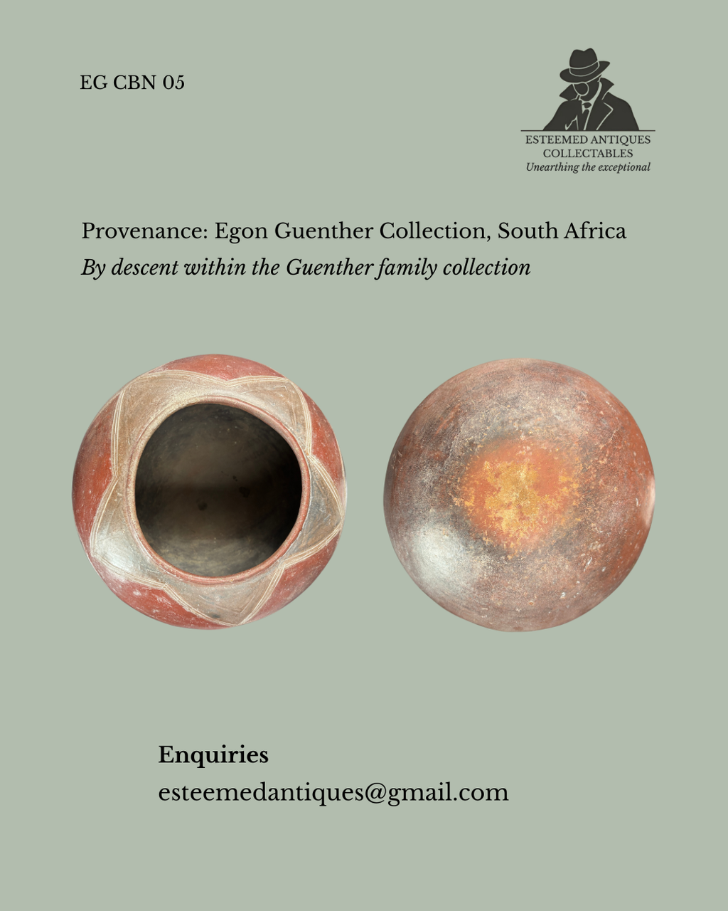 Venda Clay Beer Vessel, South Africa - Hand-Coiled Earthenware Pot