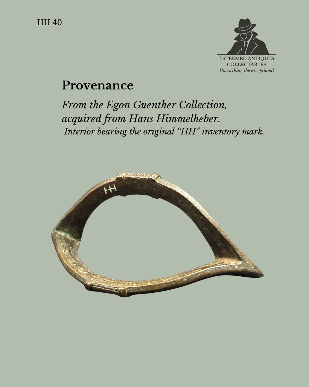 African Bronze Currency Bracelet / Anklet – Attributed to a West African Culture, Most Likely Dogon, Mali, Circa Early–Mid 20th Century