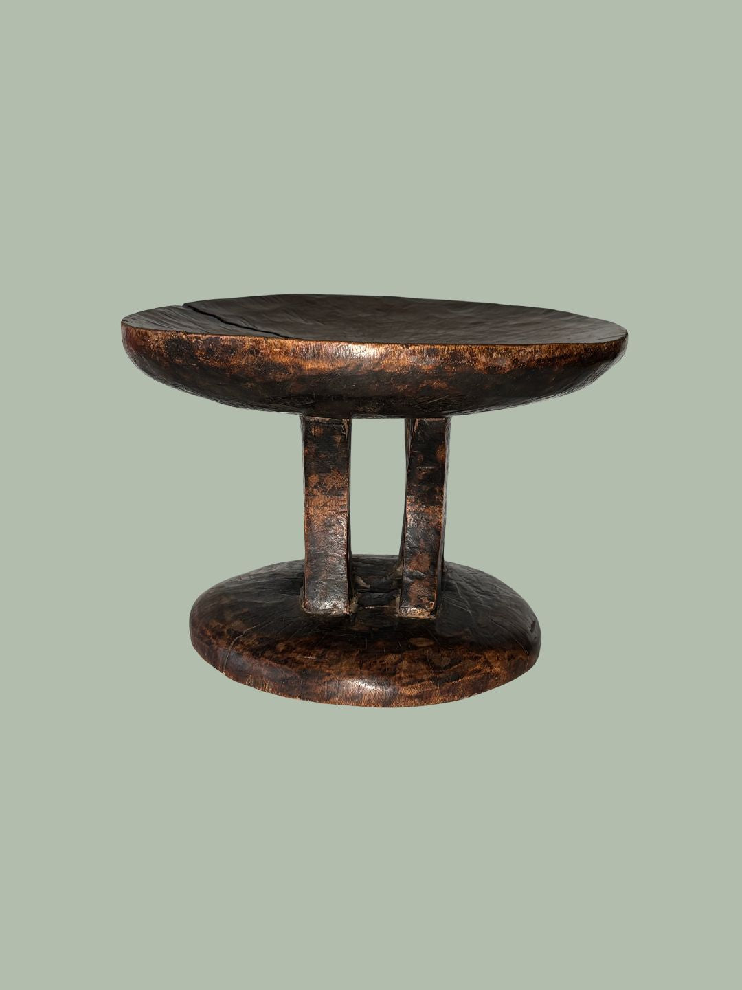 Authentic Lobi Gurunsi Wooden Stool – Early 20th Century African Tribal Art  - Egon Guenther Collection