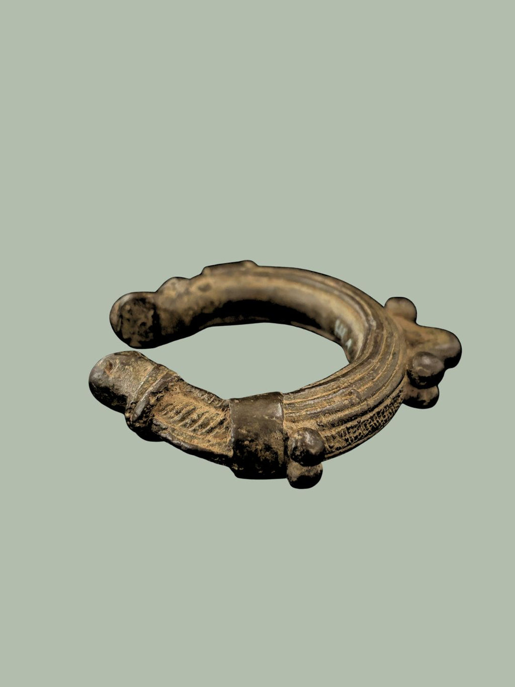 9th Century Akan (Asante) Cast Brass Prestige Bracelet – Southern Ghana