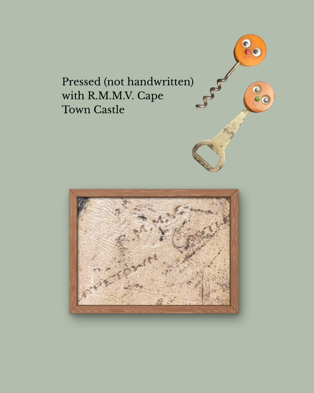 Novelty corkscrew and bottle opener set, R.M.M.V. Cape Town Castle