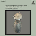 Hand-carved African wooden container of undetermined specific function, ex Hans Himmelheber and Egon Guenther collections.