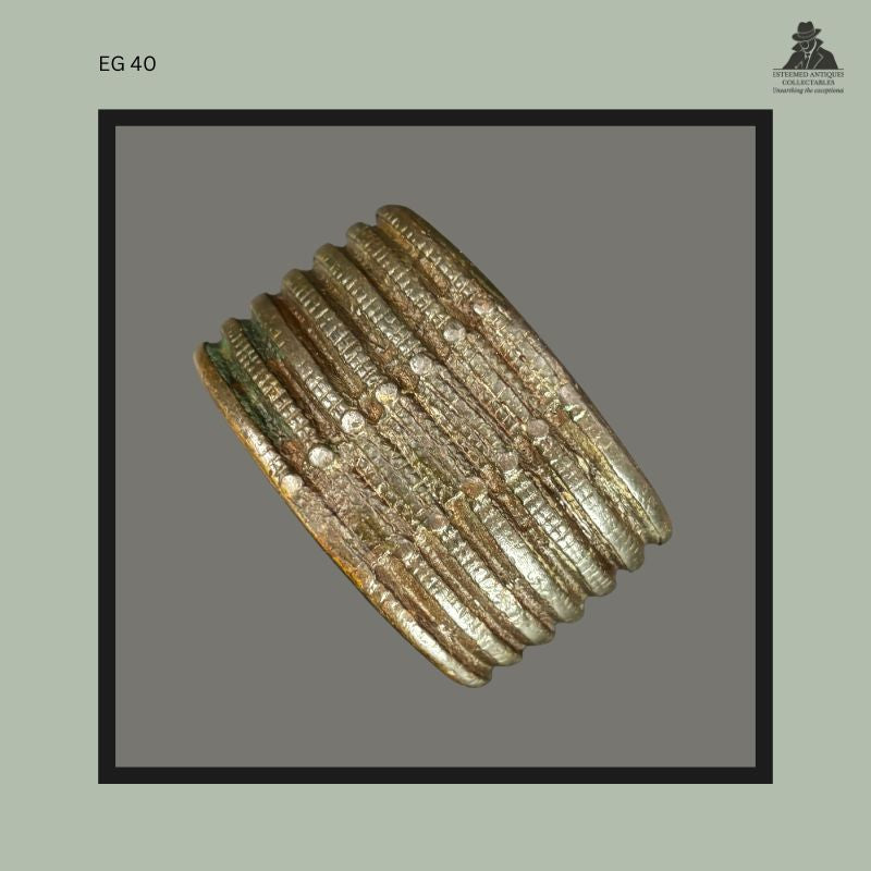 Lobi Lost-Wax Cast Bronze Currency Bracelet For Sale – Burkina Faso – Ex Egon Guenther Collection