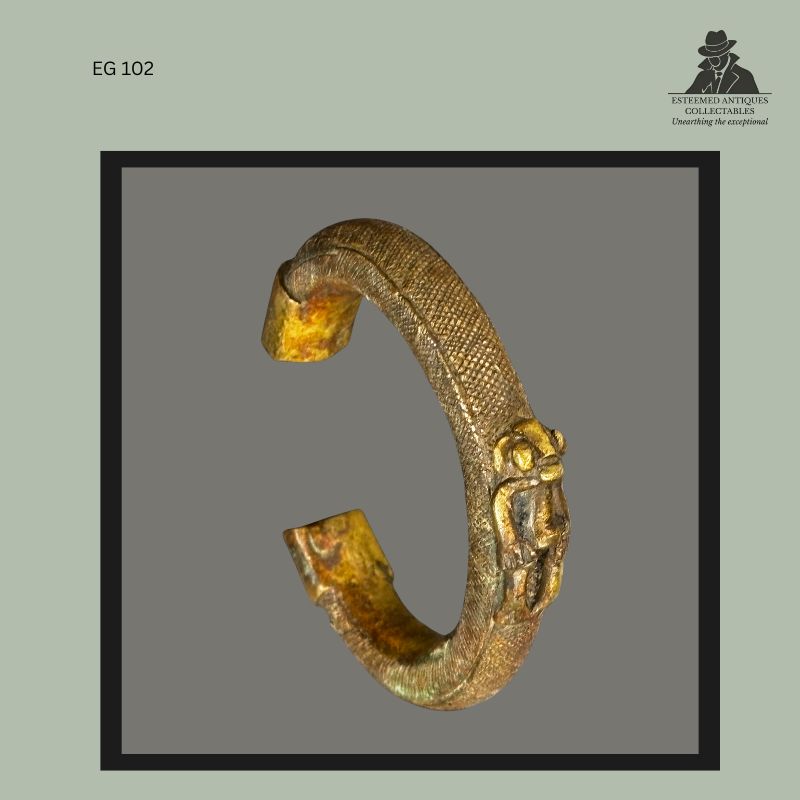 West African Brass Currency Bracelet (Manilla) for Sale – Akan Attribution, Ghana, Lost-Wax Cast | EG 102