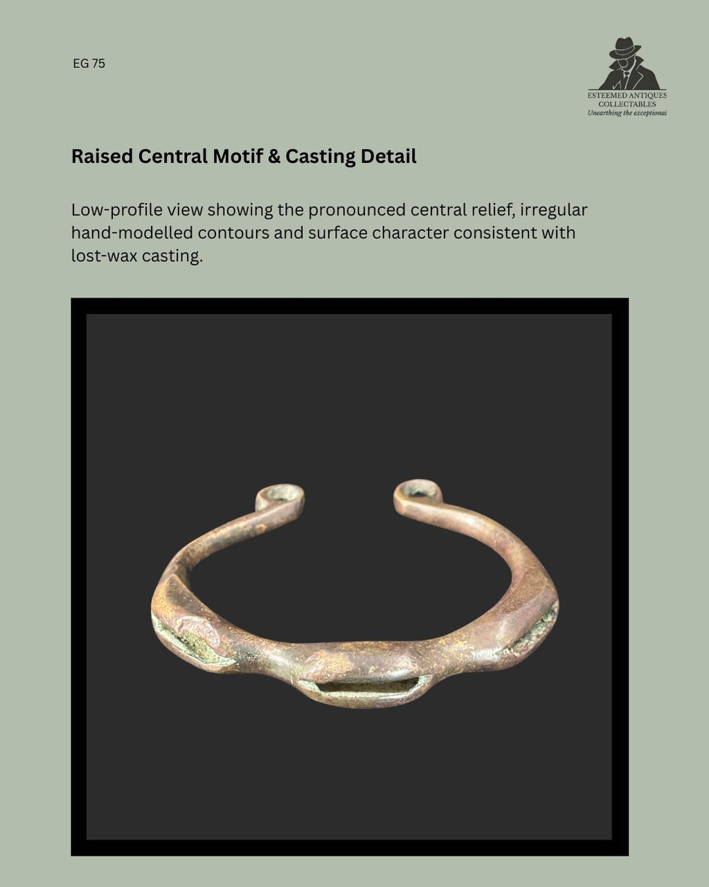 Dan-Attributed Copper-Alloy Bracelet, Côte d’Ivoire / Liberia, Early 20th Century